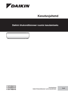 FTXP50-71N_Operation manual_3PET511999-8Q_Estonian download